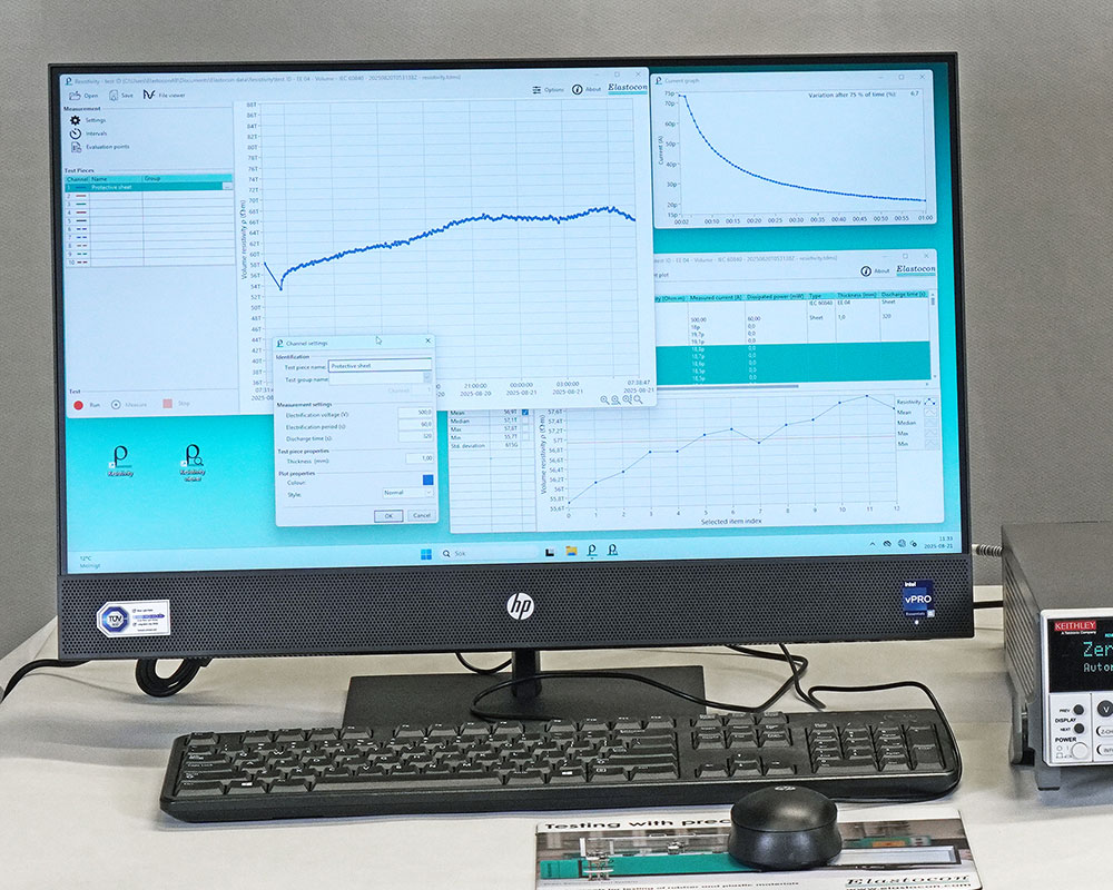 Resist Software Volume resistivity tester, EE 01TF - Elastocon AB
