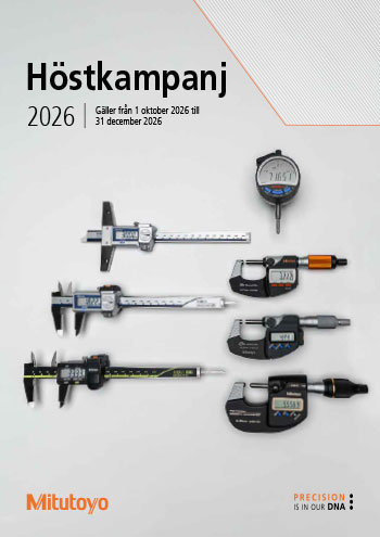 Mitutoyo höstkampanj från 1 oktober till 31 december 2026 Mitutoyo höstkampanj 2026 – kampanjbroschyr